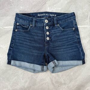 Women’s American Eagle The Dream Short Midi Jean Shorts Size 2